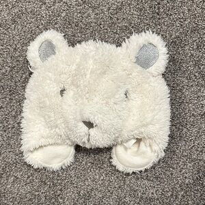Plush White Bear Hat
